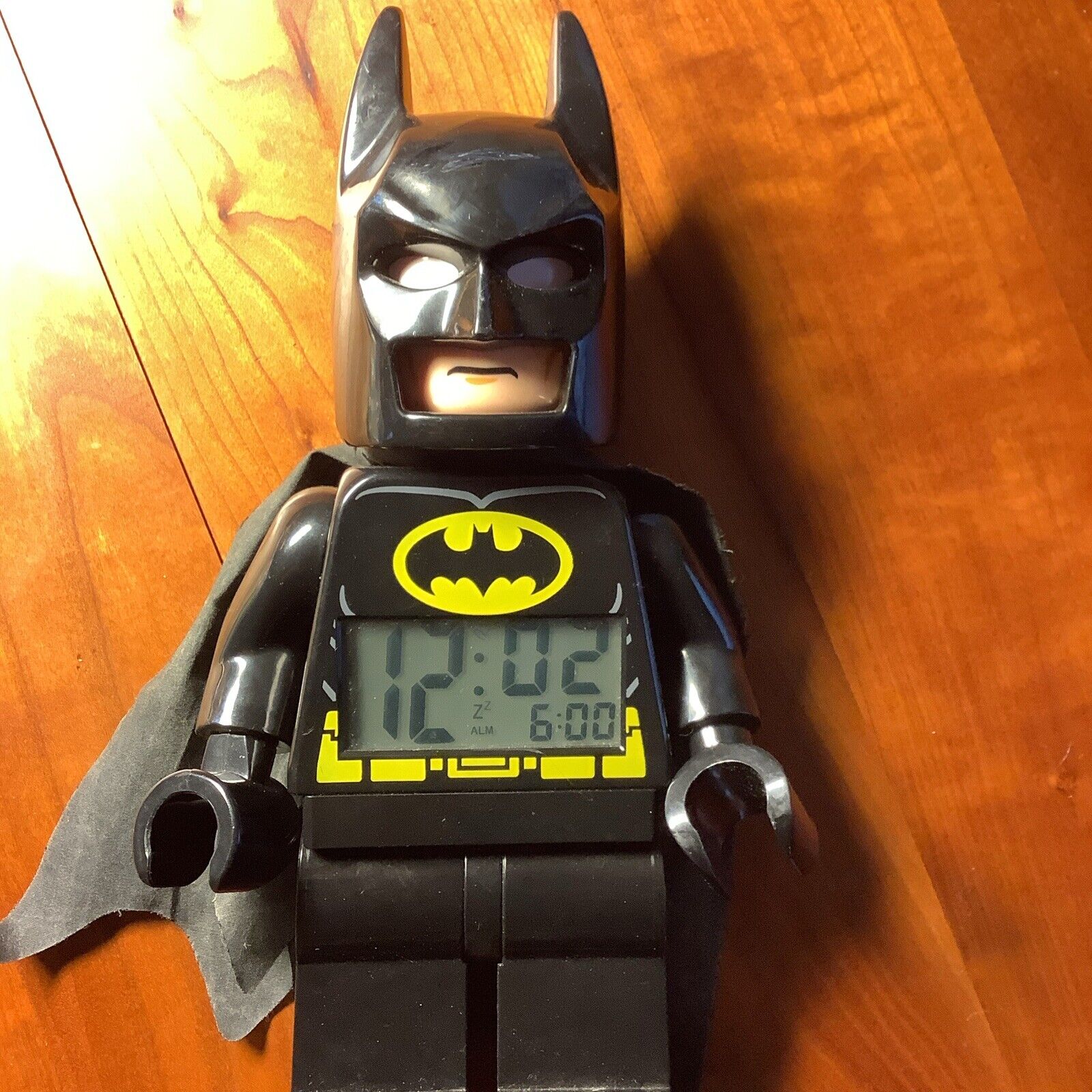 Lego DC Comic Super Heroes Batman Alarm Clock 10”  Tested Works