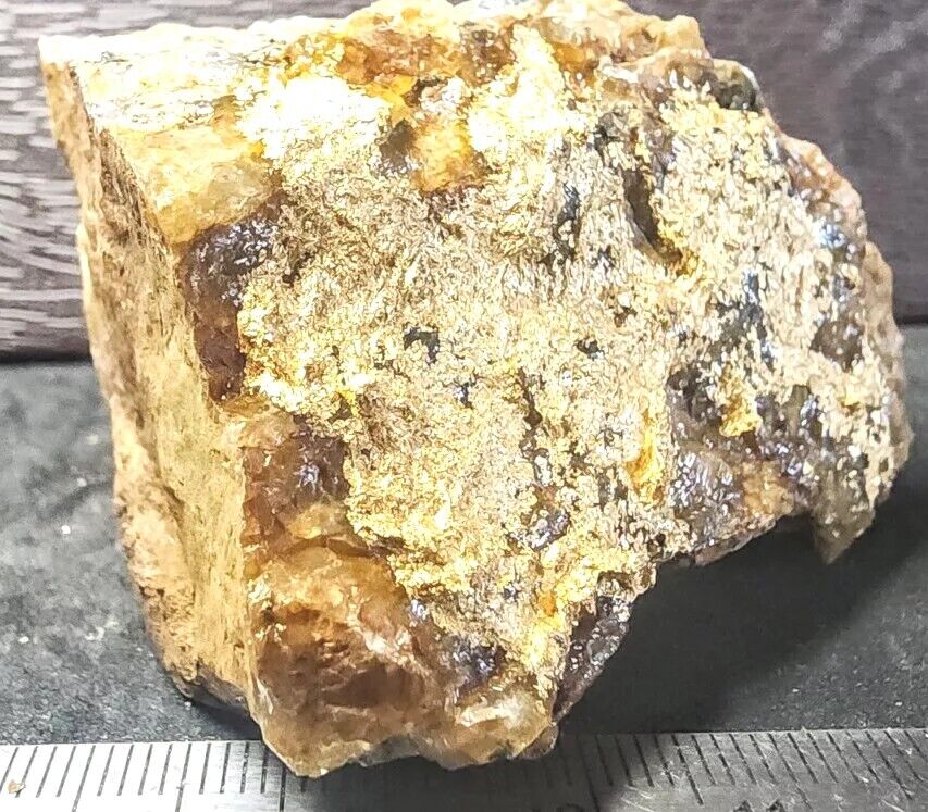 Gold Ore Specimen 123.7g Huge Crystalline Gold From Ontario - 2506 