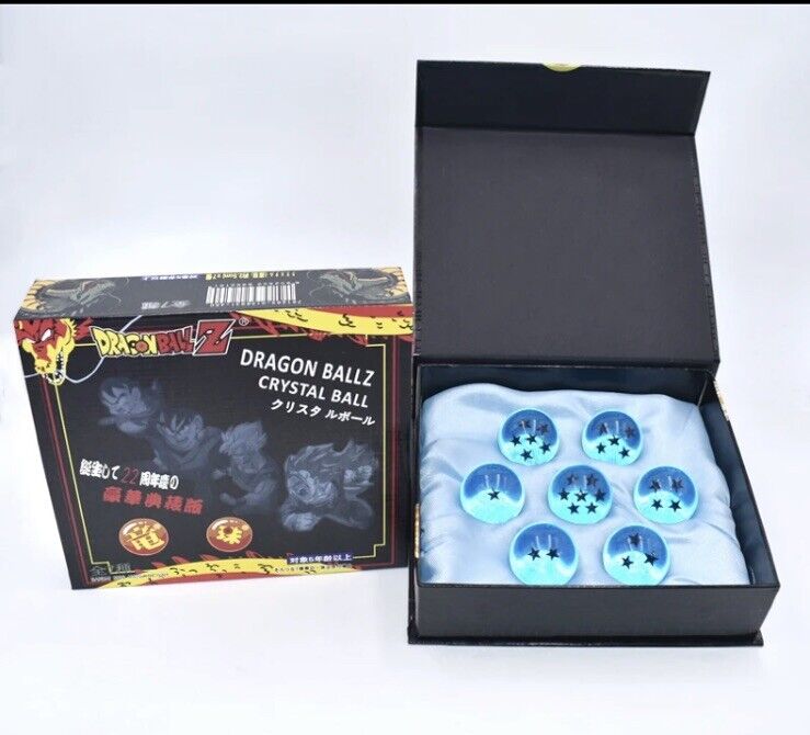 7Pcs Stars Dragon Ball Z Crystal Balls Set Collection In Box Set Gifts Esfera