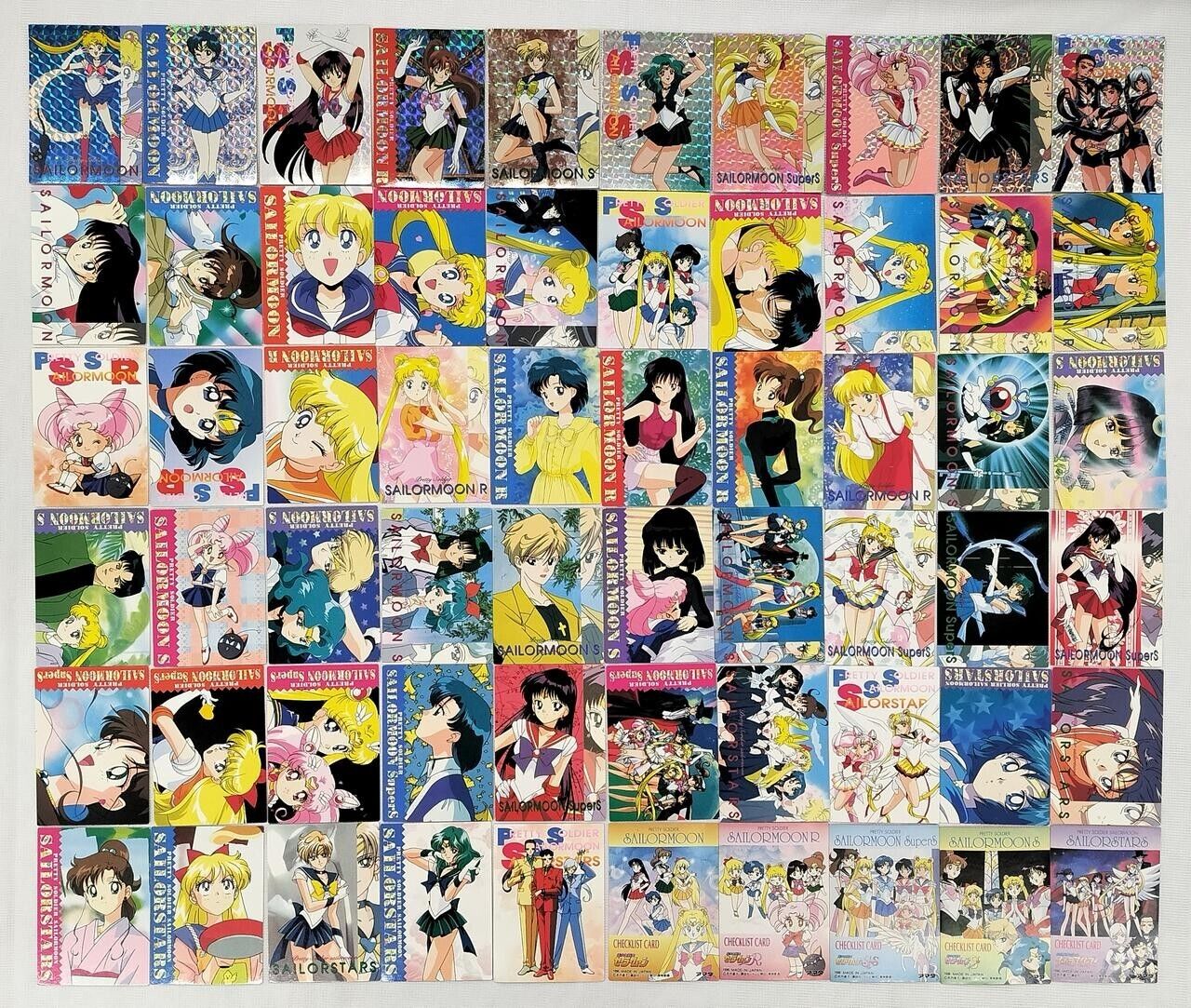 Set of 55 SAILOR MOON Amada Trading Collection 5th Anniversary Memories