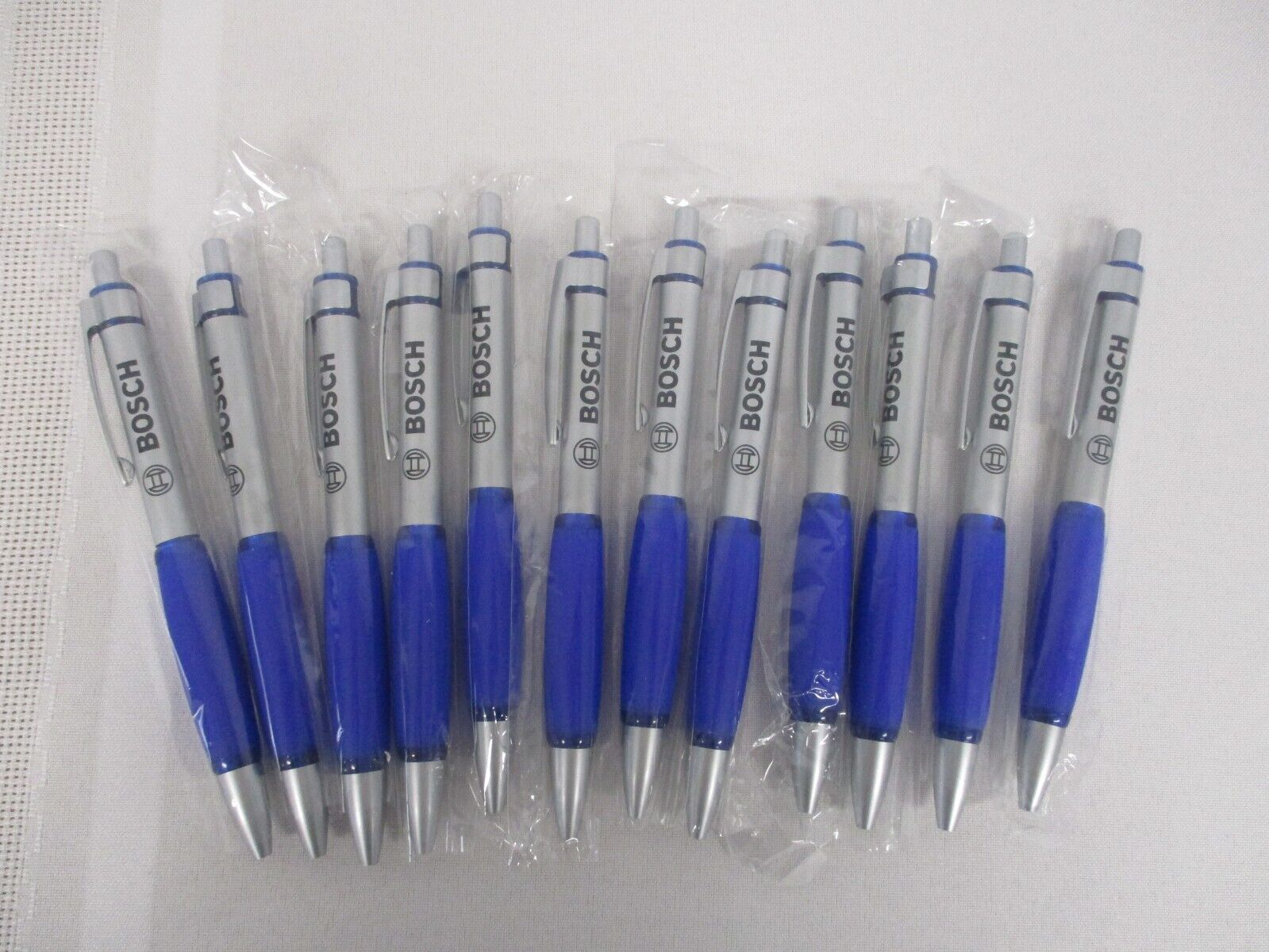 12 VINTAGE BOSCH BALL POINT PENS with SOFT BLUE GRIP ~ ALL SEALED MINT