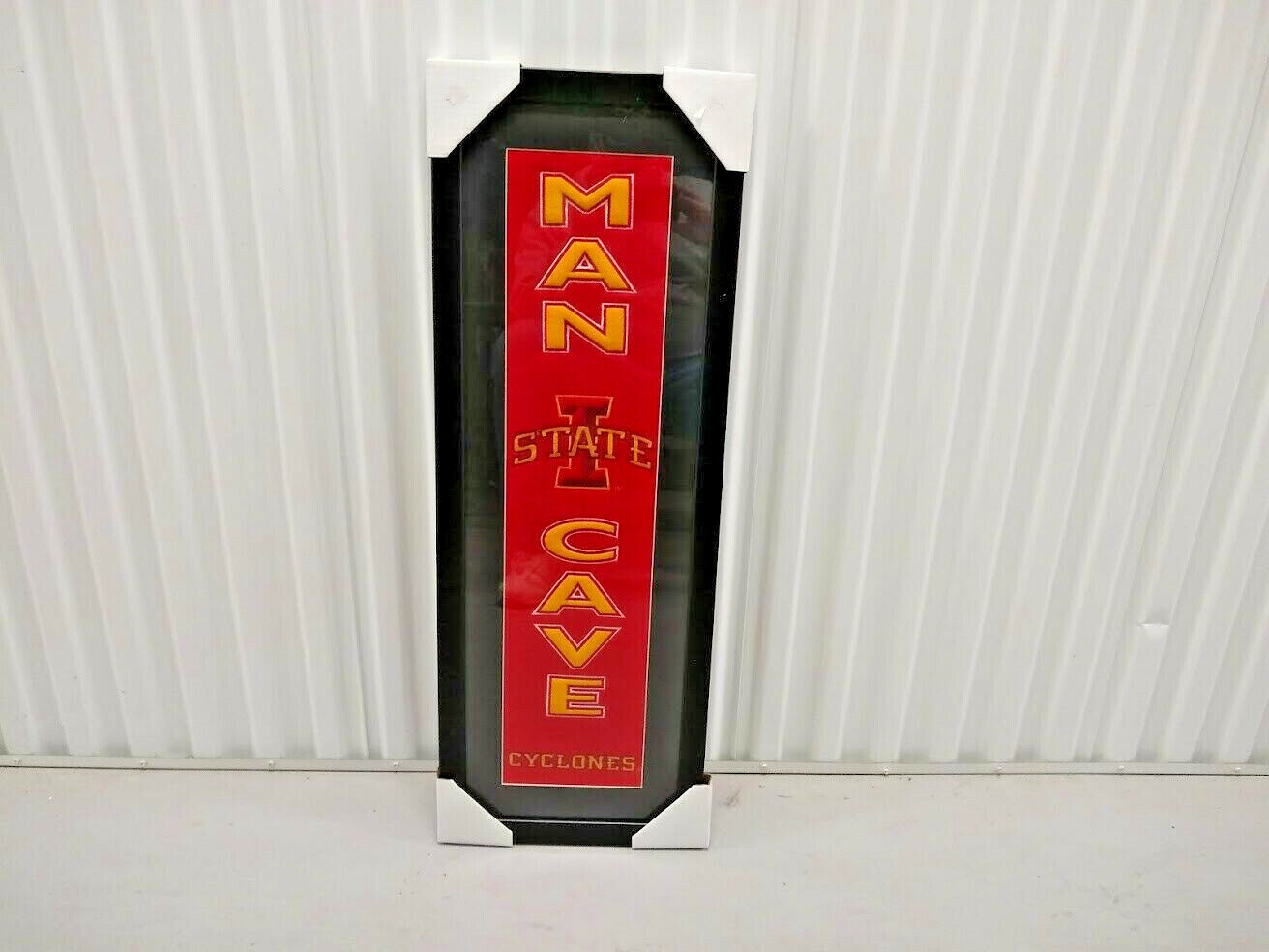 Framed Iowa State. Cyclones Licensed NBA Wool Man Cave Banner