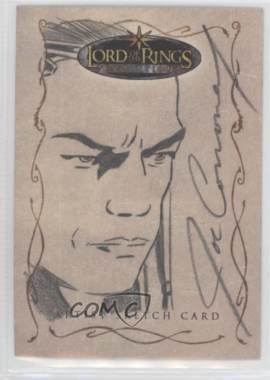 2006 Topps Lord of the Rings Evolution Sketch Cards 1/1 Joe Corroney 10a3