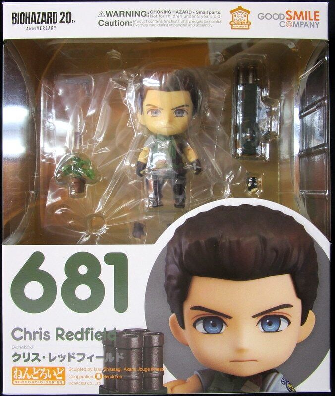【Authentic】Nendoroid 681 Chris Redfield Resident Evil Figure Good  JP