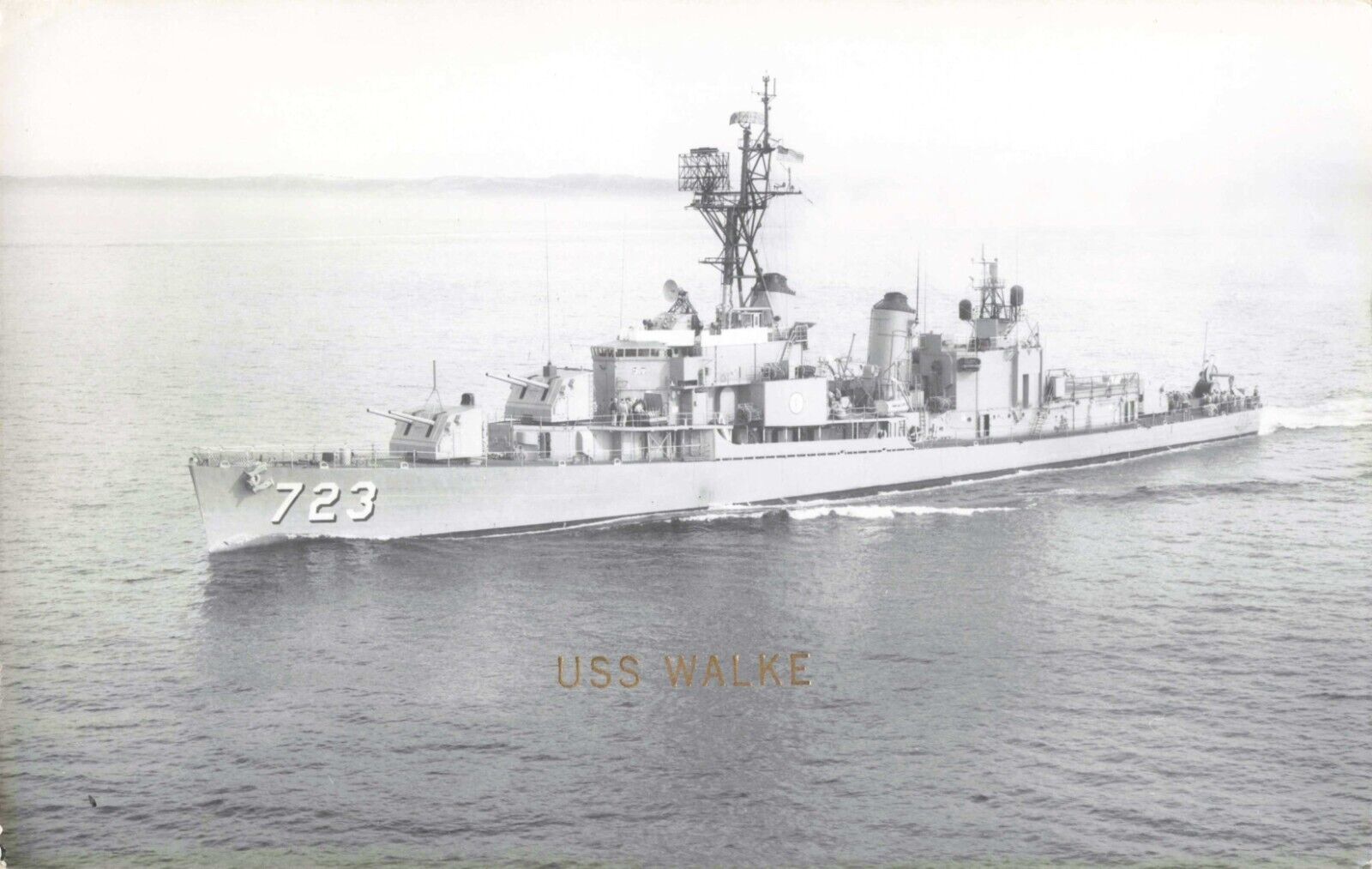 Photo USS Walke Destroyer DD-723 US Navy Ship
