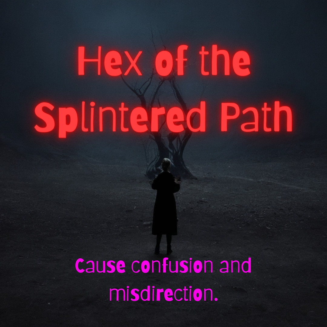 Hex of the Splintered Path - Powerful Black Magic Hex Cause confusion misdirecti