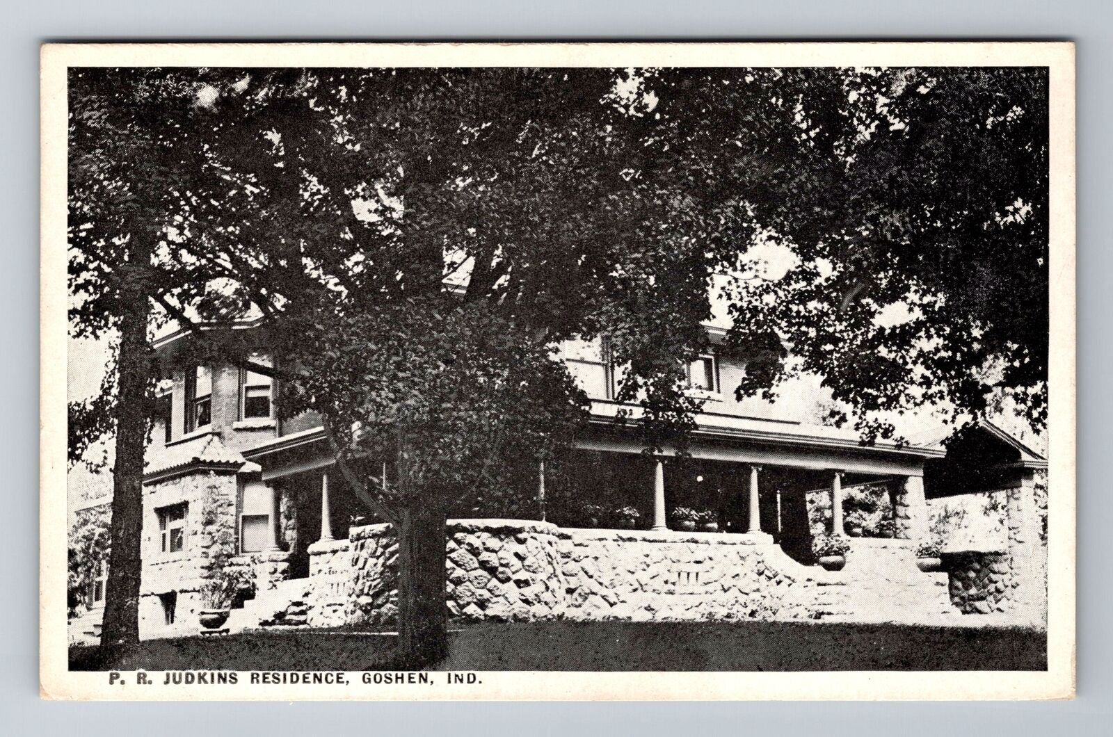 Goshen IN-Indiana, P R Judkins Residence, Antique, Vintage Postcard