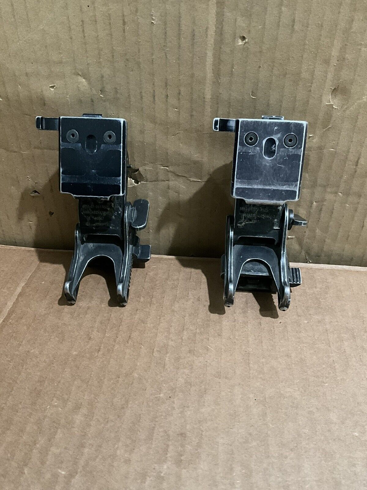 NOROTOS USED LOT OF 2 NVG MOUNTING BRACKETS HELMET MOUNT