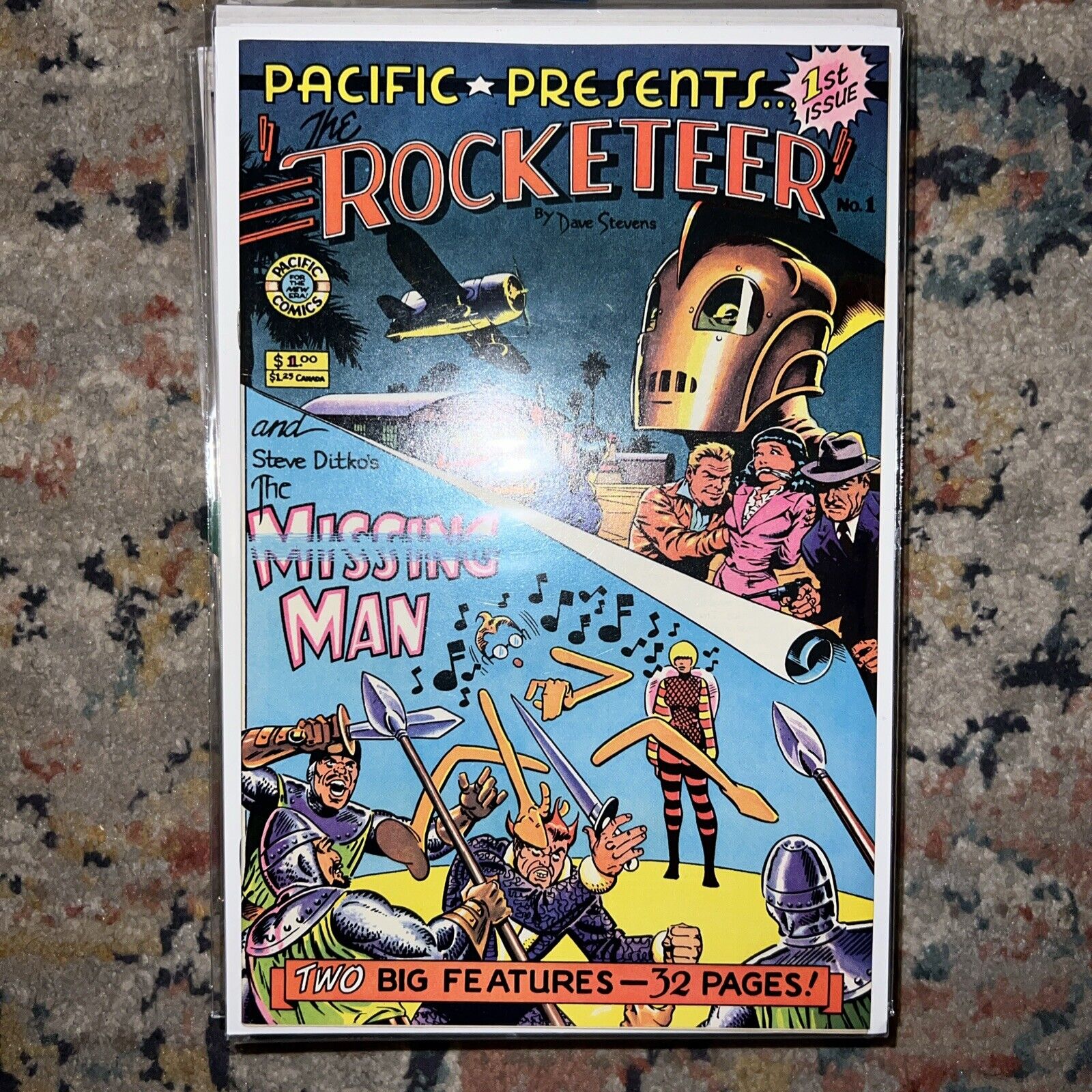 Pacific Presents #1 1982 The Rocketeer 1st Solo Dave Stevens Ditko High Grade
