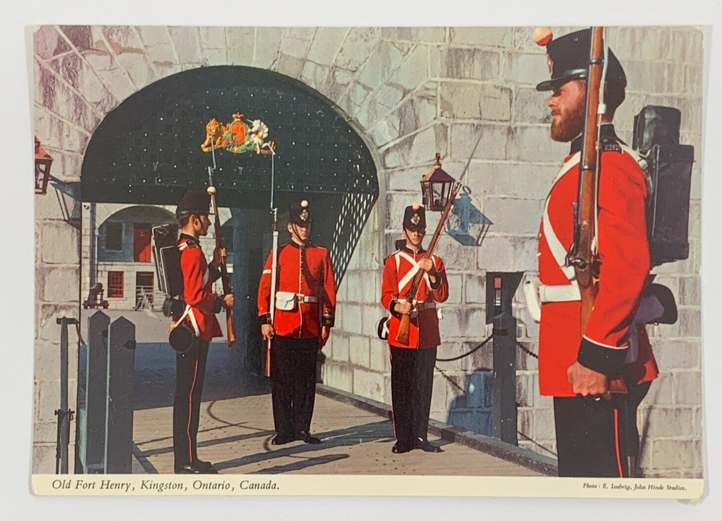 Changing of the Guards Entrance Old Fort Henry Kingston Ontario Canada Postcard