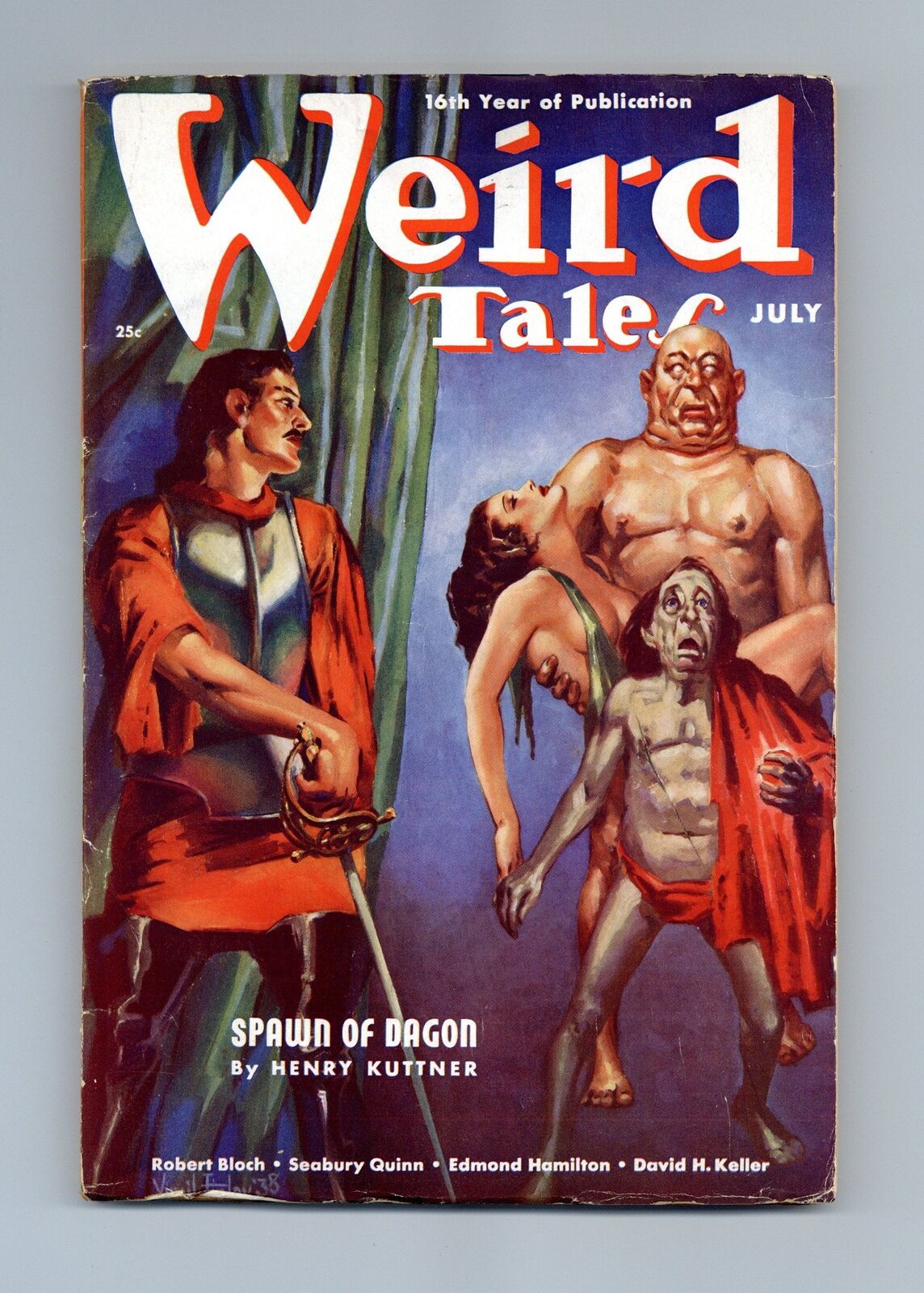 Weird Tales Pulp 1st Series Jul 1938 Vol. 32 #1 GD
