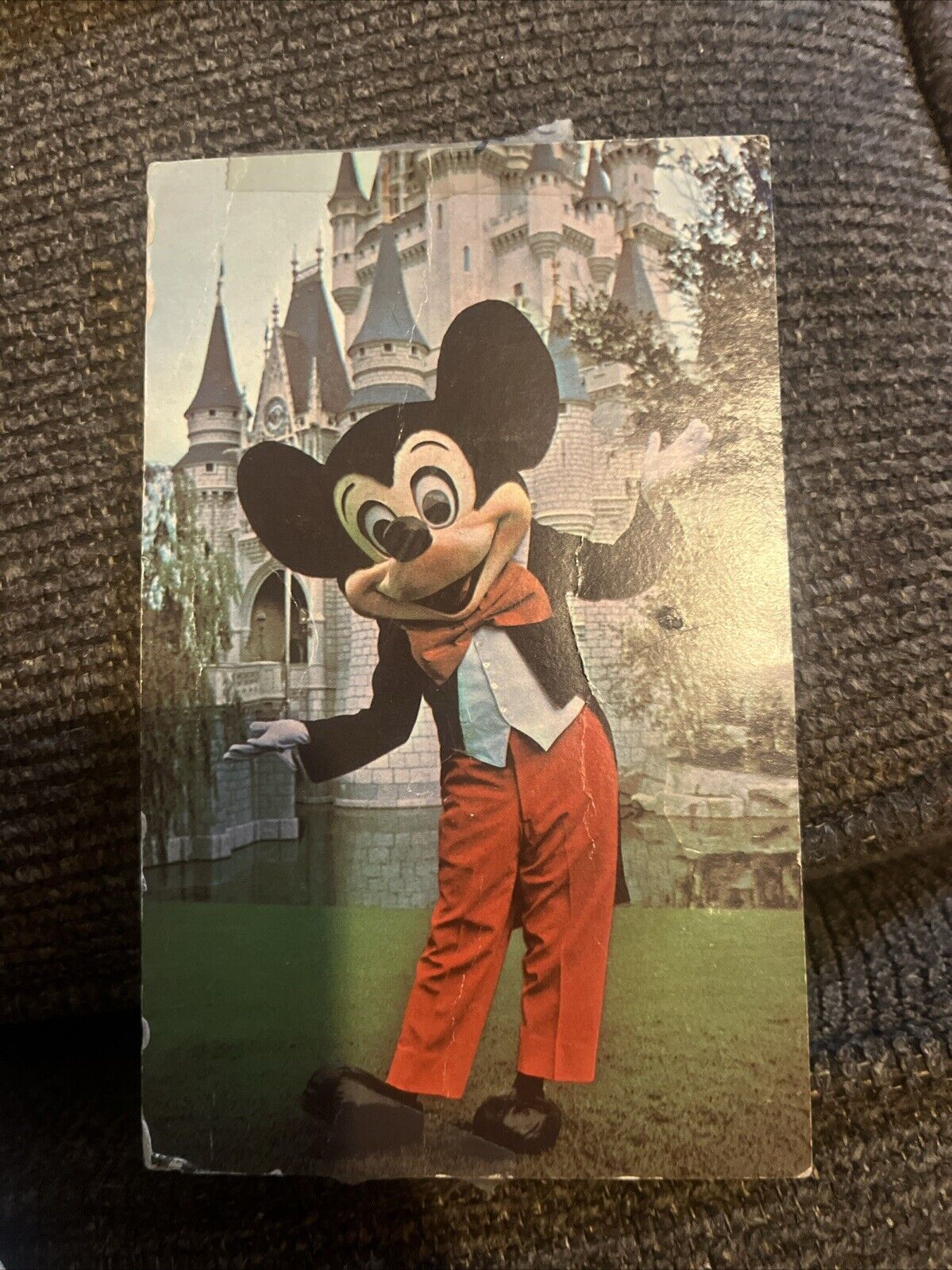 1935 Walt Disney World Post Card With 13 Cent Airmail Stamp