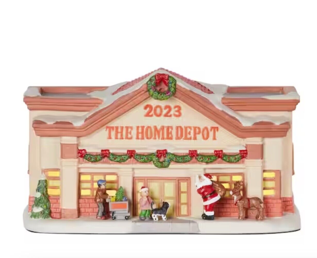 Canterbury Lane Lighted The Home Depot Store 2023 Holiday Village Christmas 