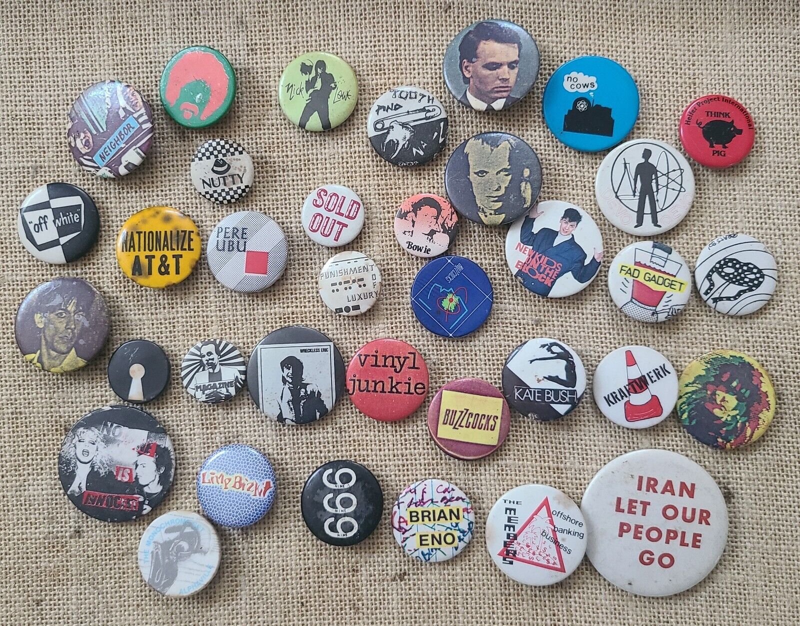 Group 36 Rock Punk Music Vintage pins