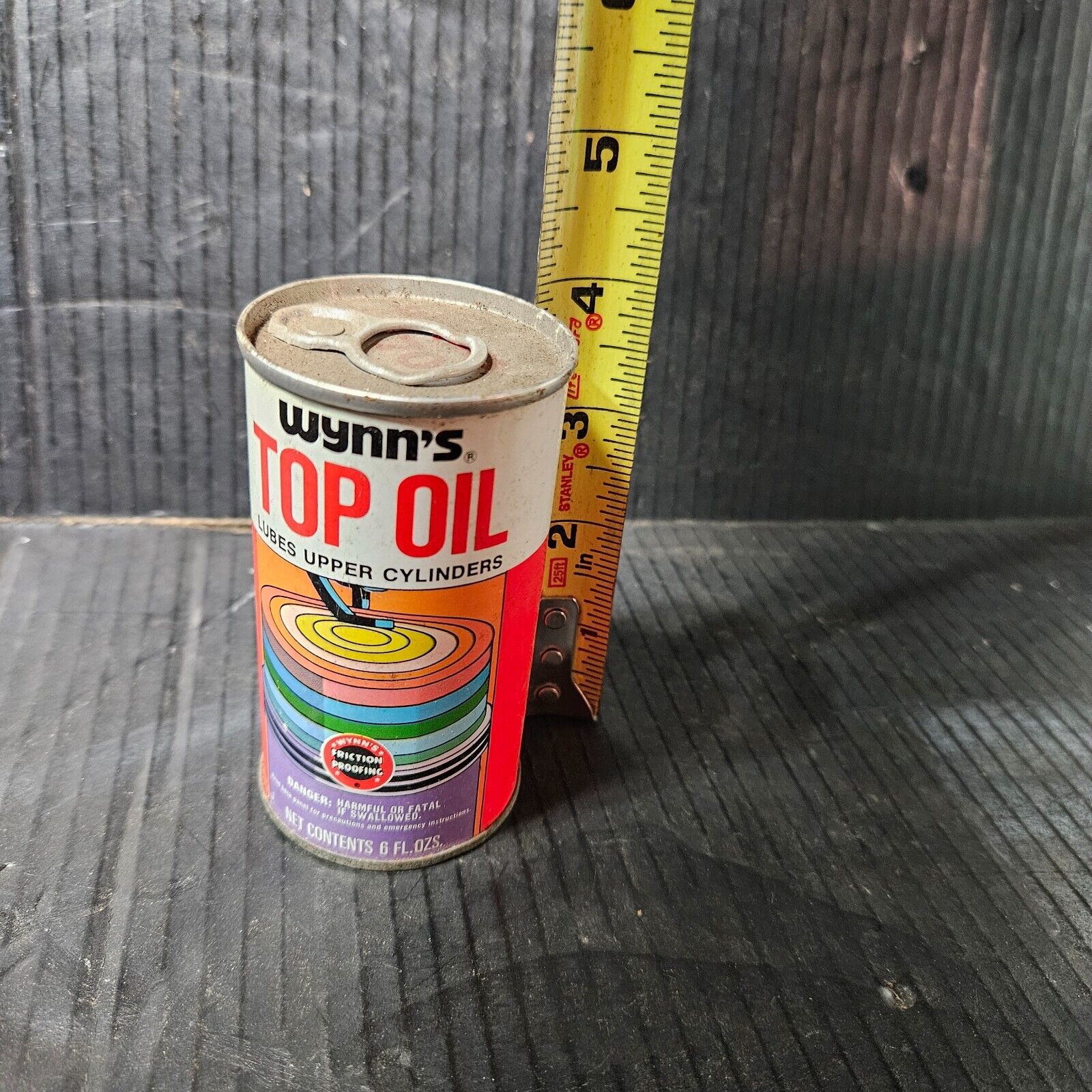 Vintage 1970\'s Wynn\'s Top Oil CAN full  NOS