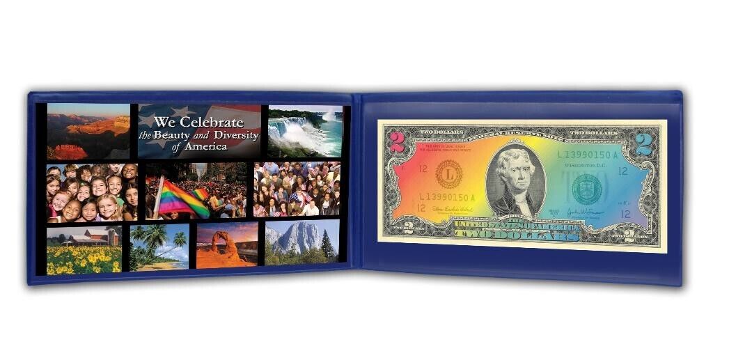 LGBT- Diversity in America $2 bill colorized