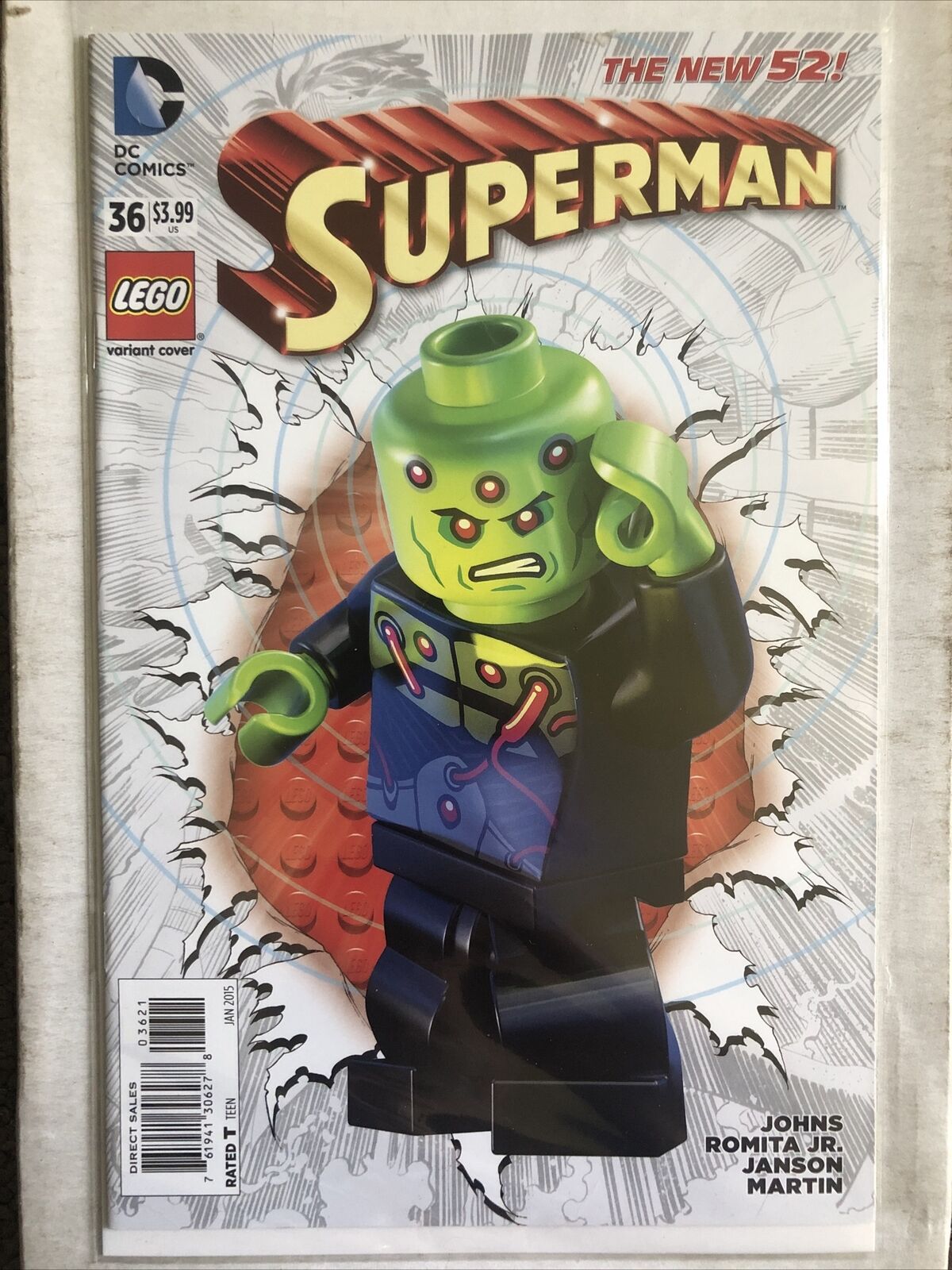 4 Lego Variant Cover New 52 Issues- Superman, Supergirl Wonder Woman And JL Dark