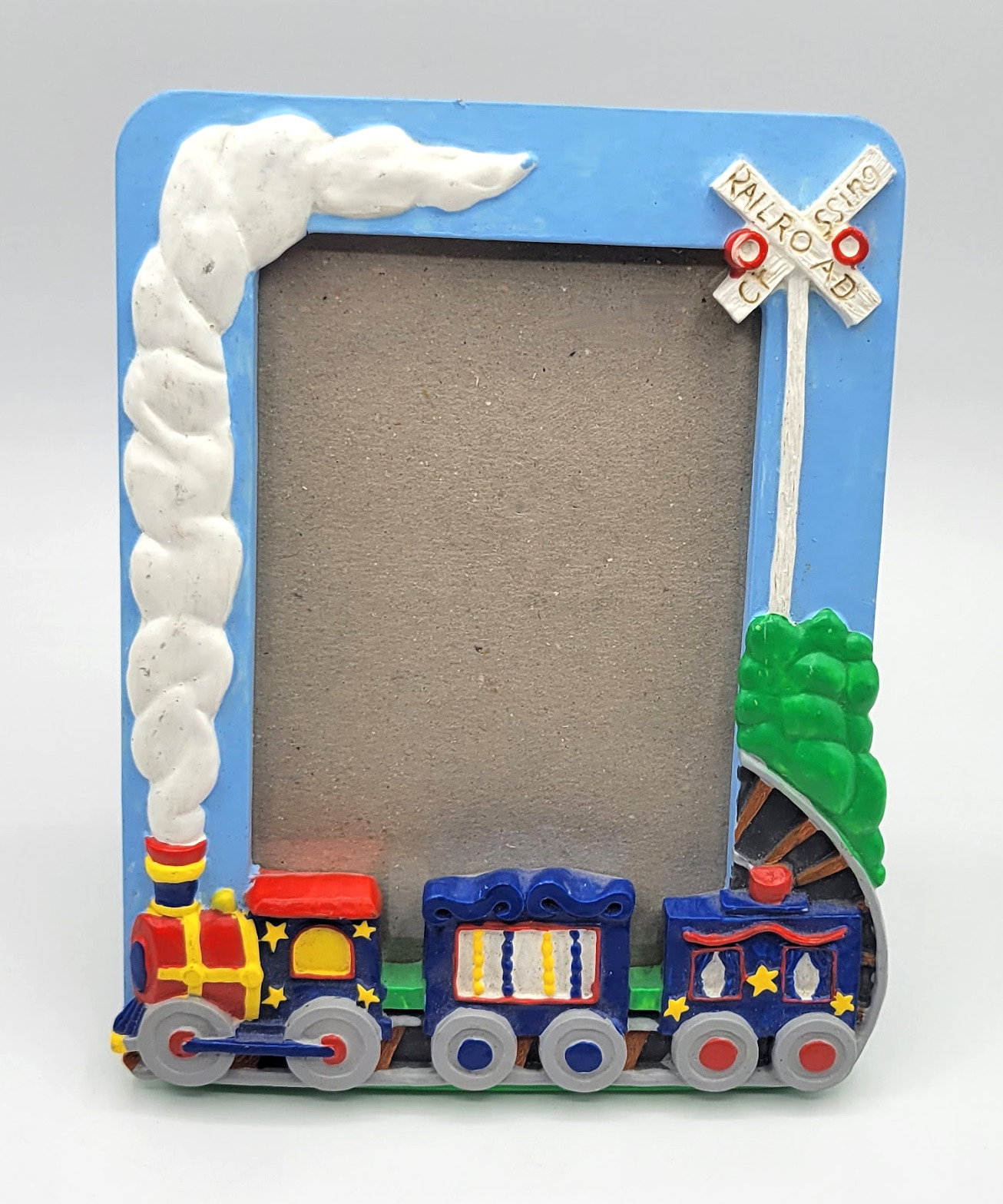 Vintage Train Railroad 3D Resin Photo Picture Frame by Papel Freelance
