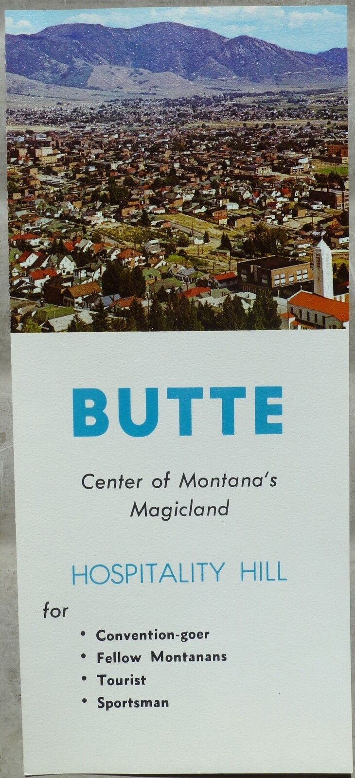 1960\'s Butte Montana promotional travel tourism chamber of commerce brouchre b