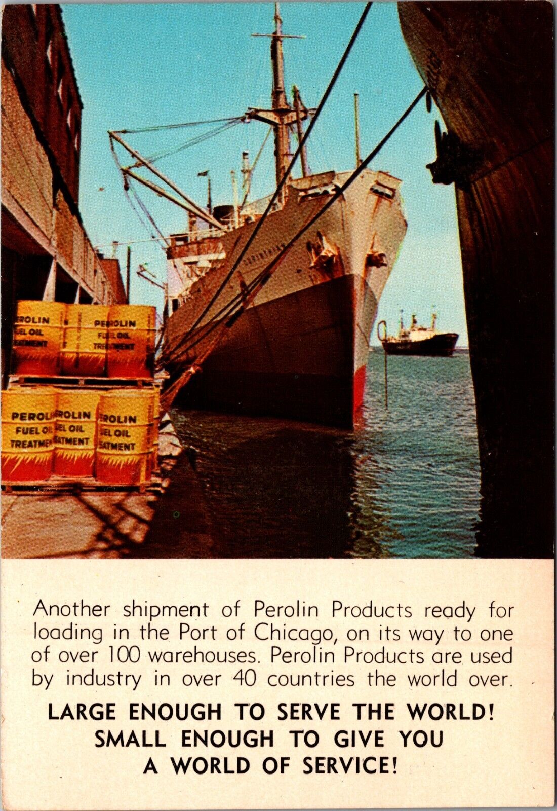 Perolin Company Chicago Illinois Vintage Advertising Card