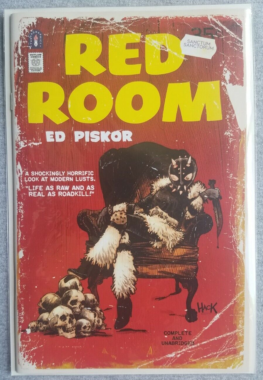 Red Room 1/ Robert Hack Variant  Fantographics Outlaw Comic/ CGC Ready/ Sold Out