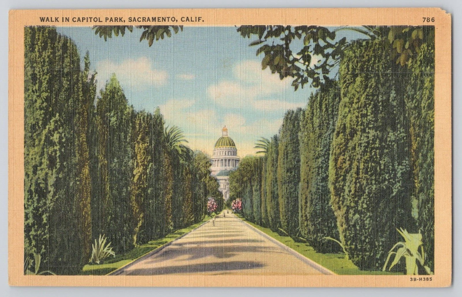 Postcard Capital Park, Sacramento, California