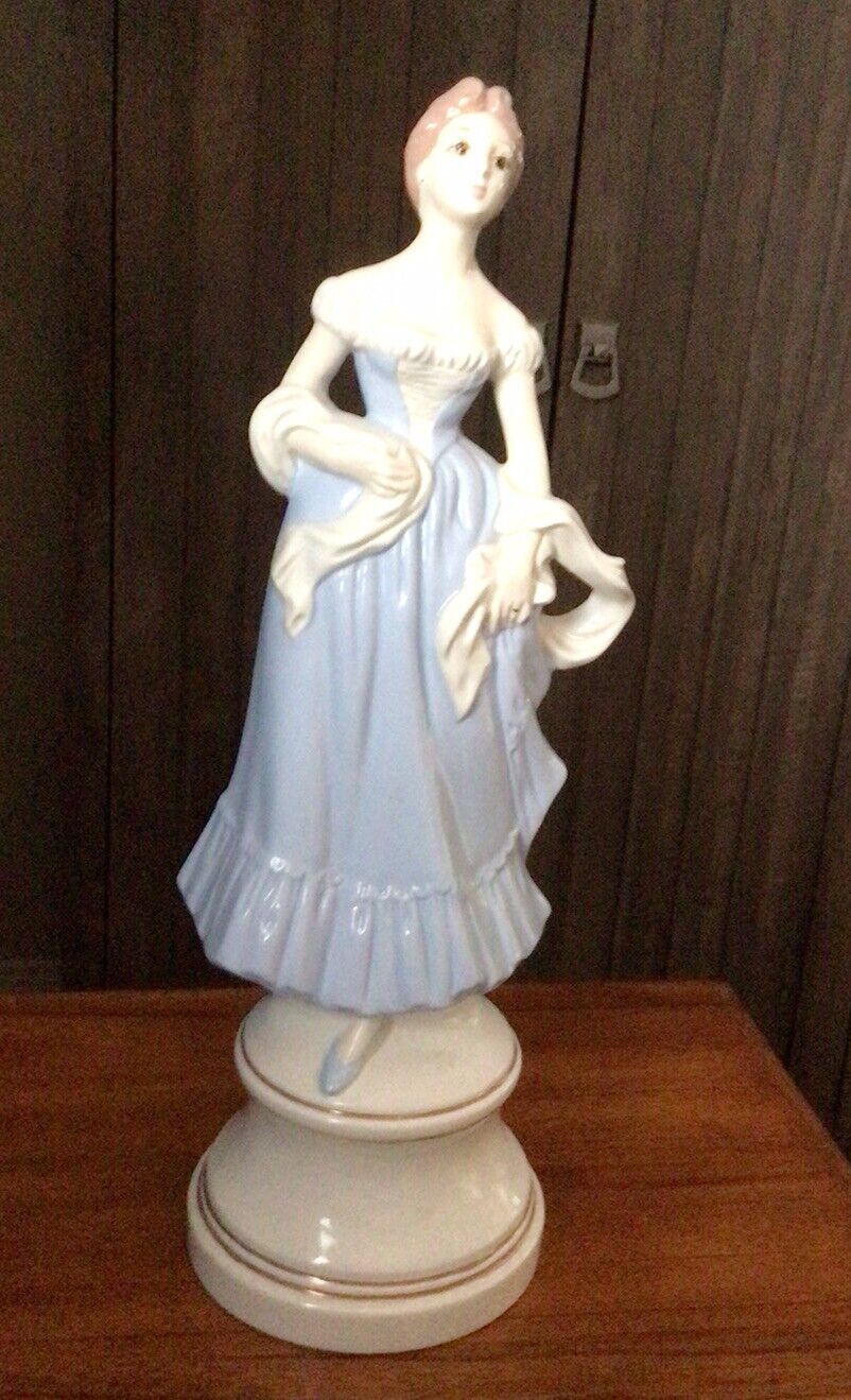 Vtg. Holland Mold Ceramic Figurine.  Lovely Lady. 15” Tall