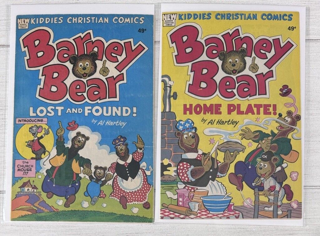 Barney Bear Lost & Found/Home Plate VF Kiddies Christian Comics 1979 Al Hartley