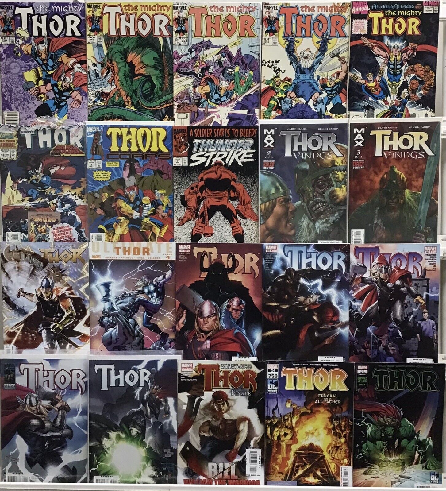 Marvel Comics - Thor - Comic Book Lot Of 20