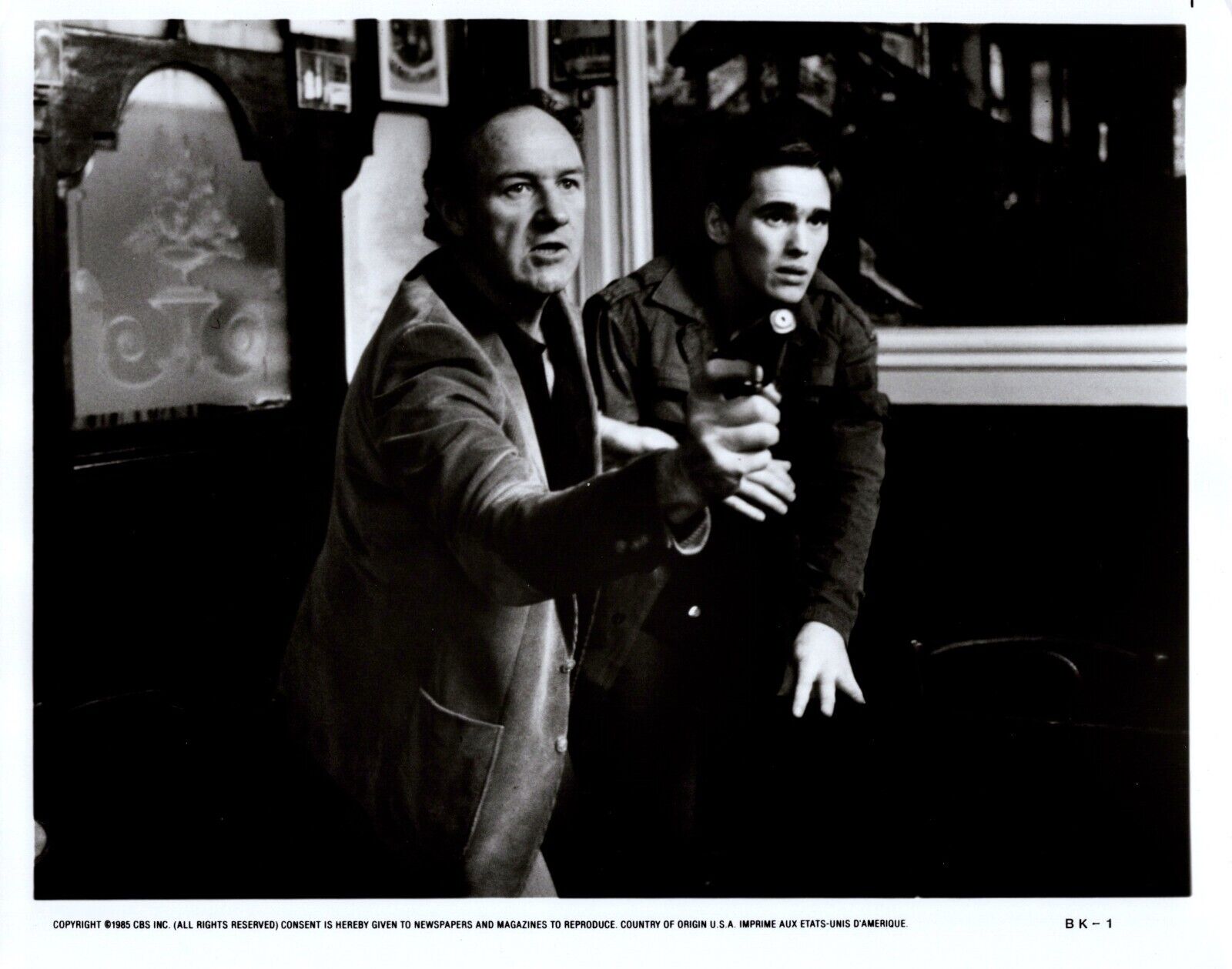 Gene Hackman + Matt Dillon (1985) 🎬⭐ Original Handsome Portrait Photo K 467