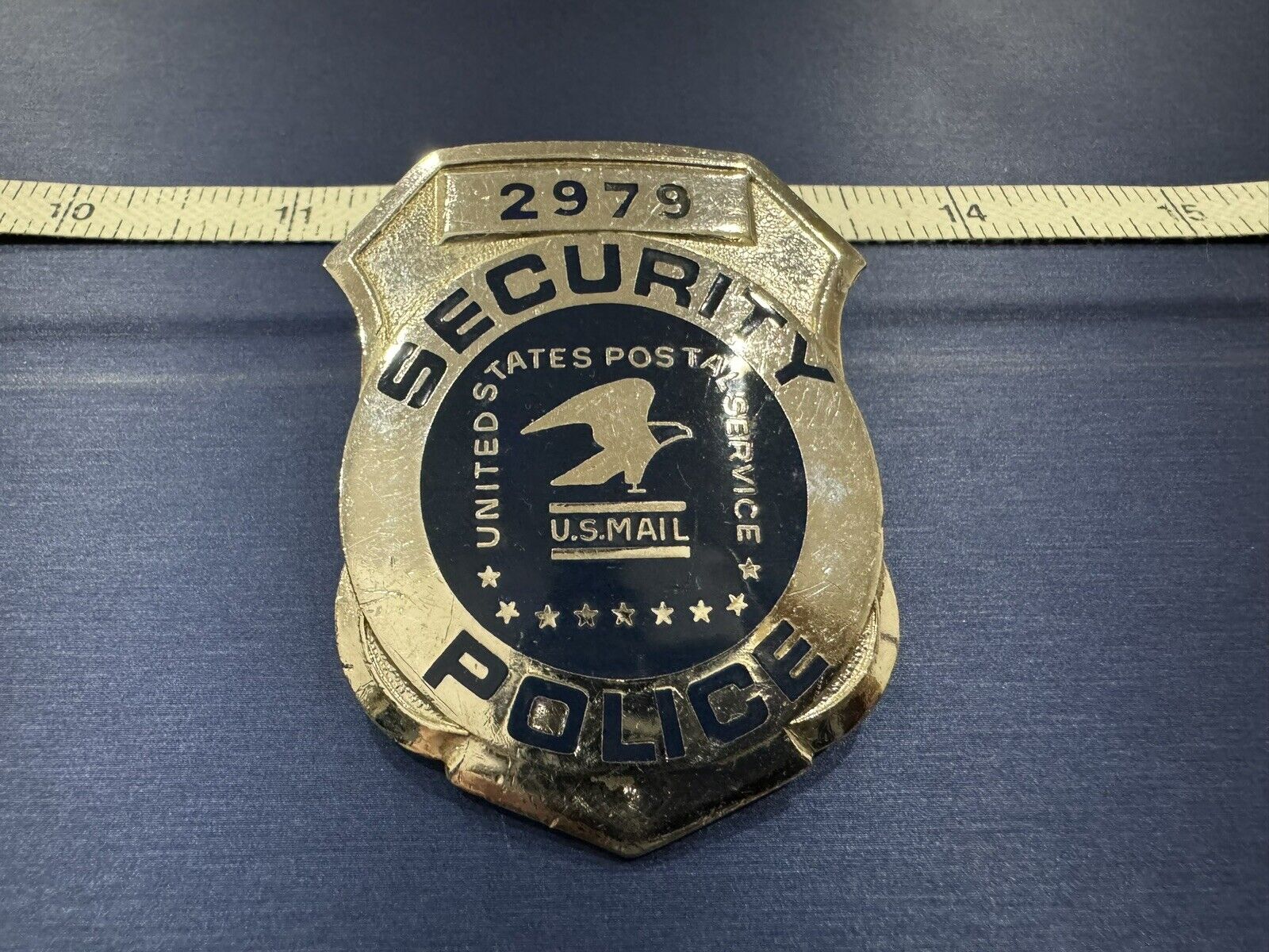 Vintage USPS Post Office U.S. Mail Service Security Antique Obsolete Badge Pin