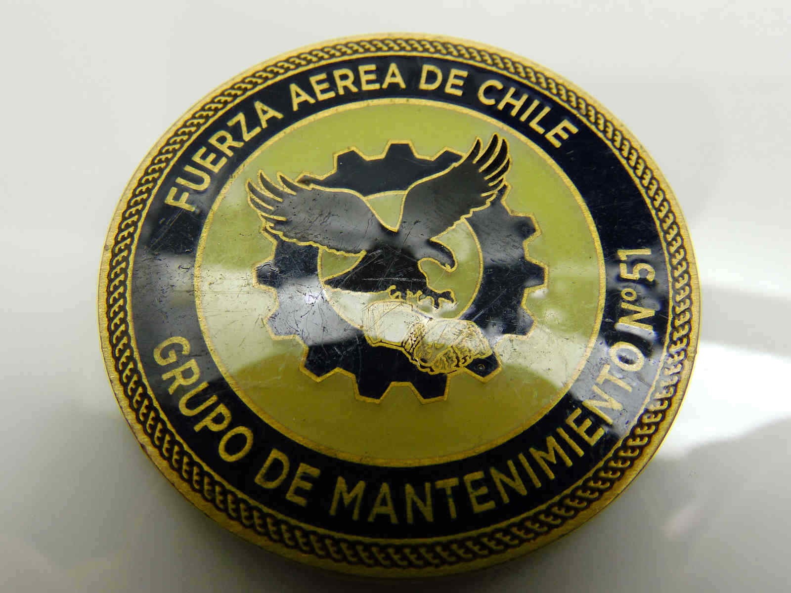 FUERZA AEREA DE CHILE GRUPO DE MANTENIMIENTON 51 CHALLENGE COIN