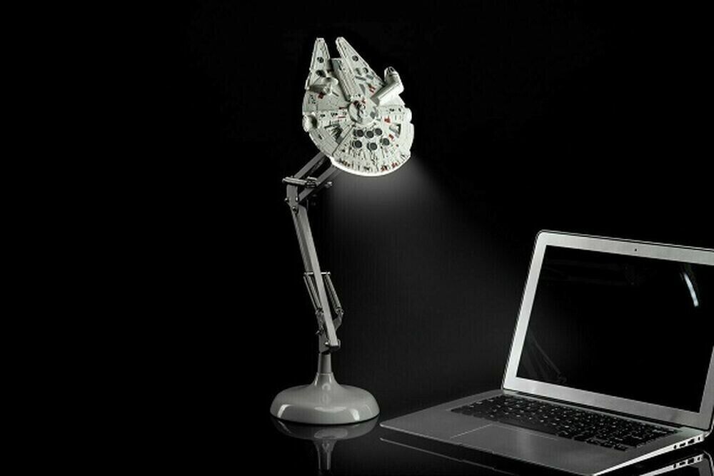 Millennium Falcon Posable Desk Lamp Star Wars by Paladone USB/AC adapter Disney