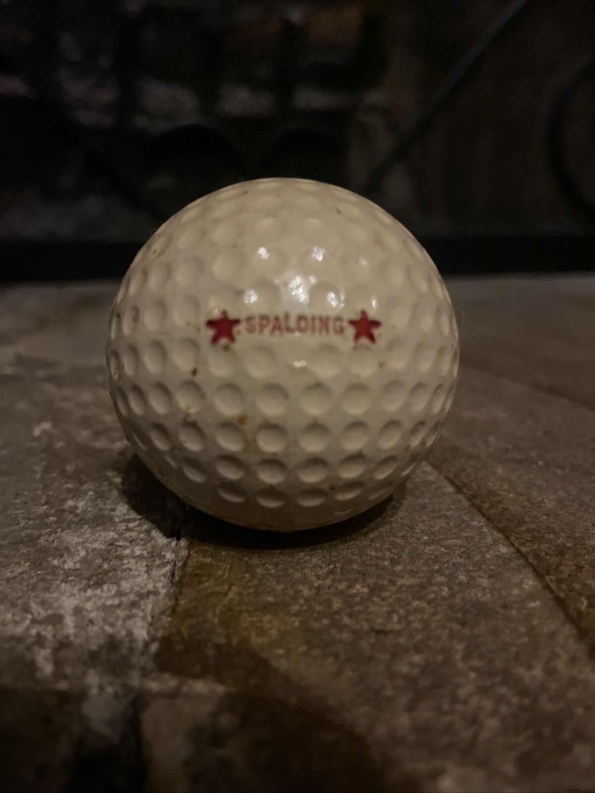 Vintage WW2 Red Label Spalding U.S. Military Issue Golfball
