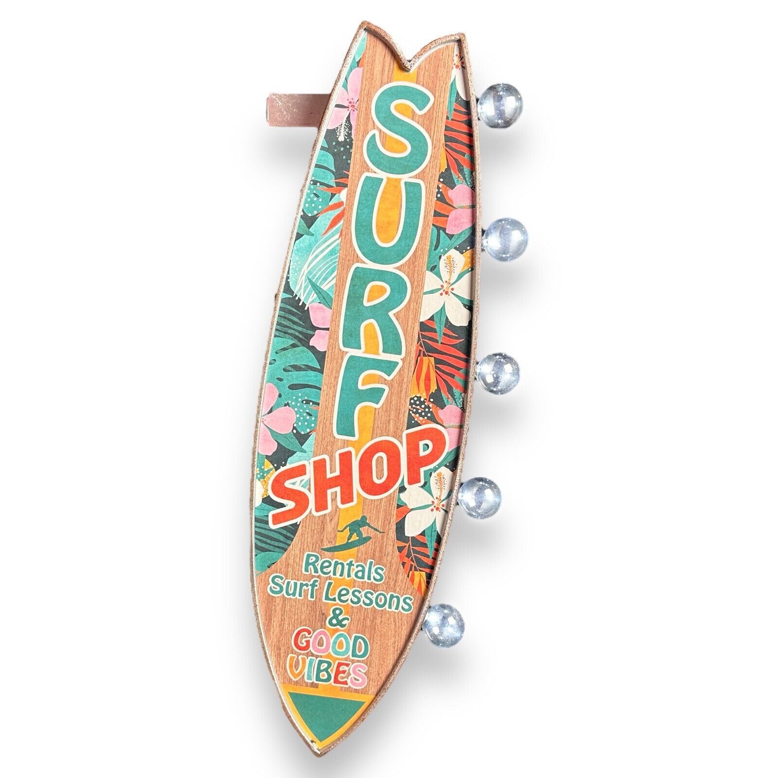 Surf Shop Surfboard LED Sign Double Sided Vintage Retro Off The Wall Design