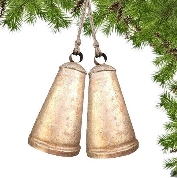 Rustic Elegance: Christmas Bells and Cow Bells for Festive 10.5 inch /LOTS OF 50
