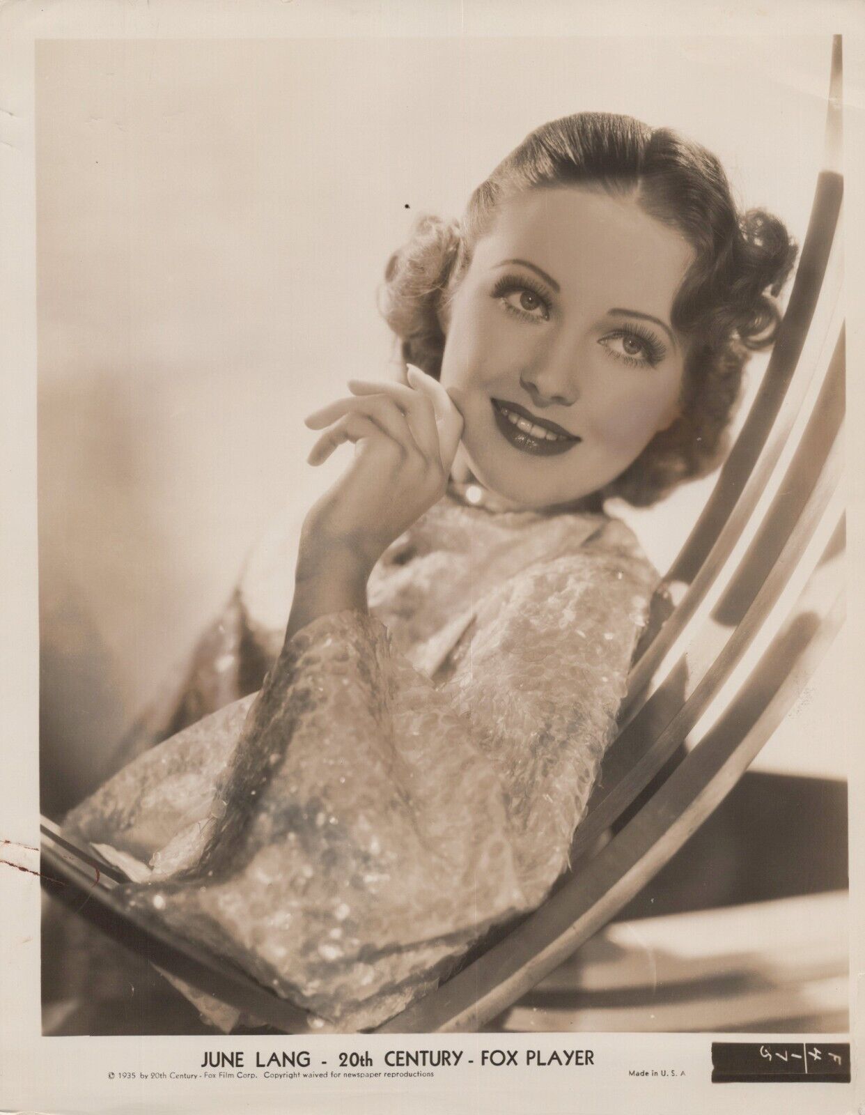 June Lang (1935) ❤🎬 Stylish Glamorous - Vintage Photo by Gene Kornman K 247