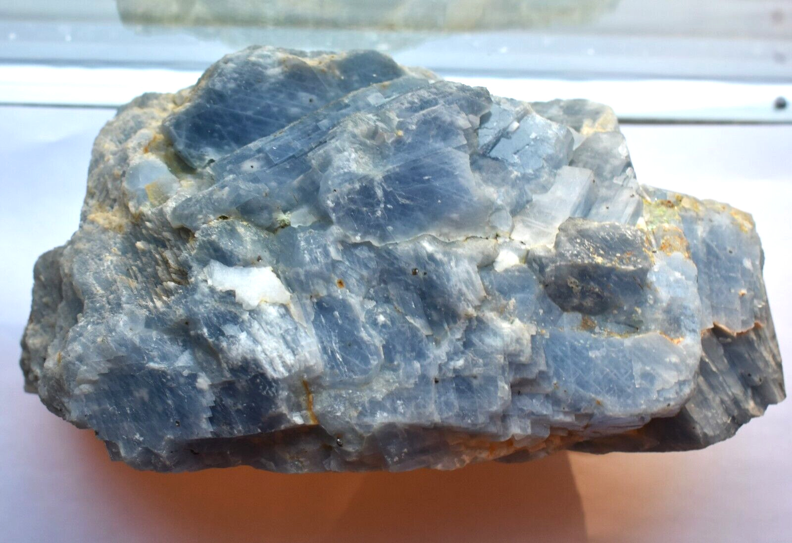 Large Blue Celestite Crystal Cluster Natural 8 Lb. 8.5