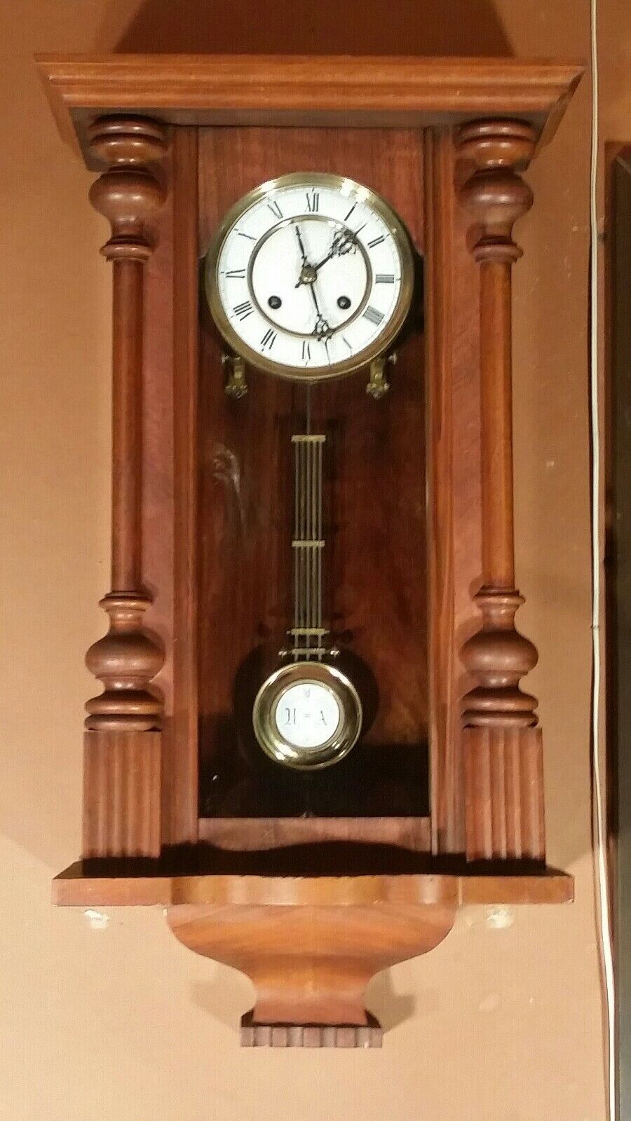 Antique Mauthe German R/A Wall Clock 