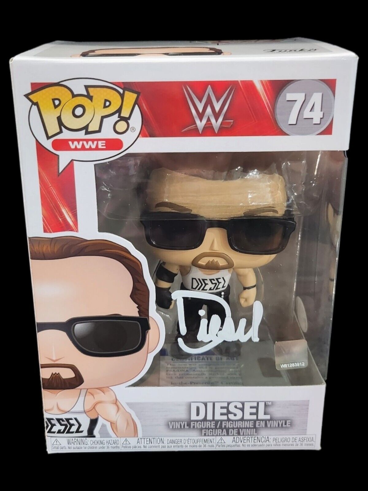 Diesel Funko Pop #74 Signed By Kevin Nash WWE  Wrestling NWO PSA COA