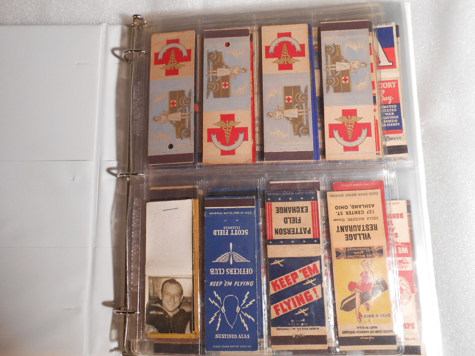 VINTAGE WAR MILITARY MATCH COLLECTION  - 180+ Full Covers,Ex to Near Mint .x