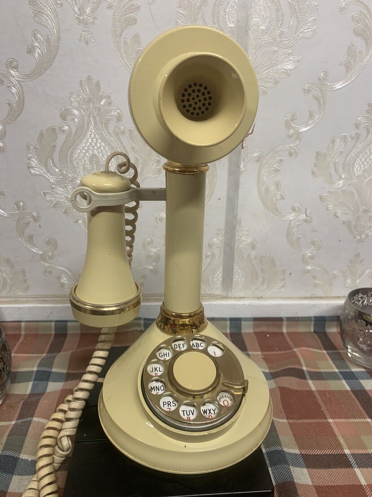 1973 Rotary Telephone By American Telecommunications Compay Candlestick Style