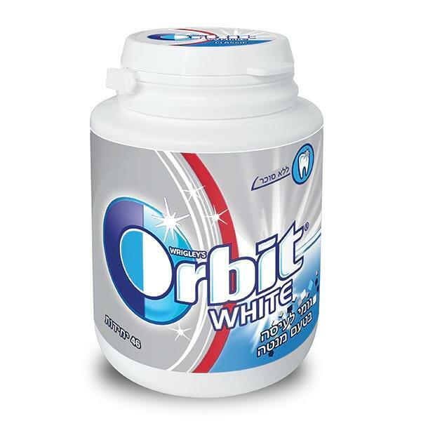Orbit White Chewing Gum Mint Flavored No Sugar Kosher 64g