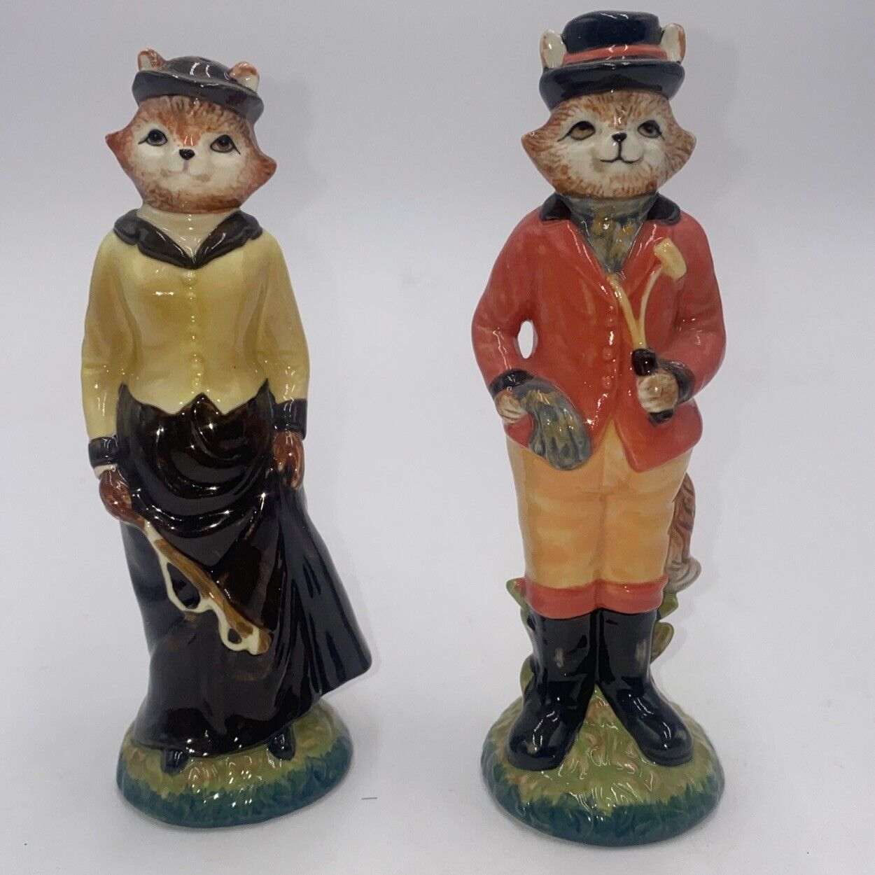 Vintage Winterthur Museum Figural Fox Salt And Pepper Shaker Set