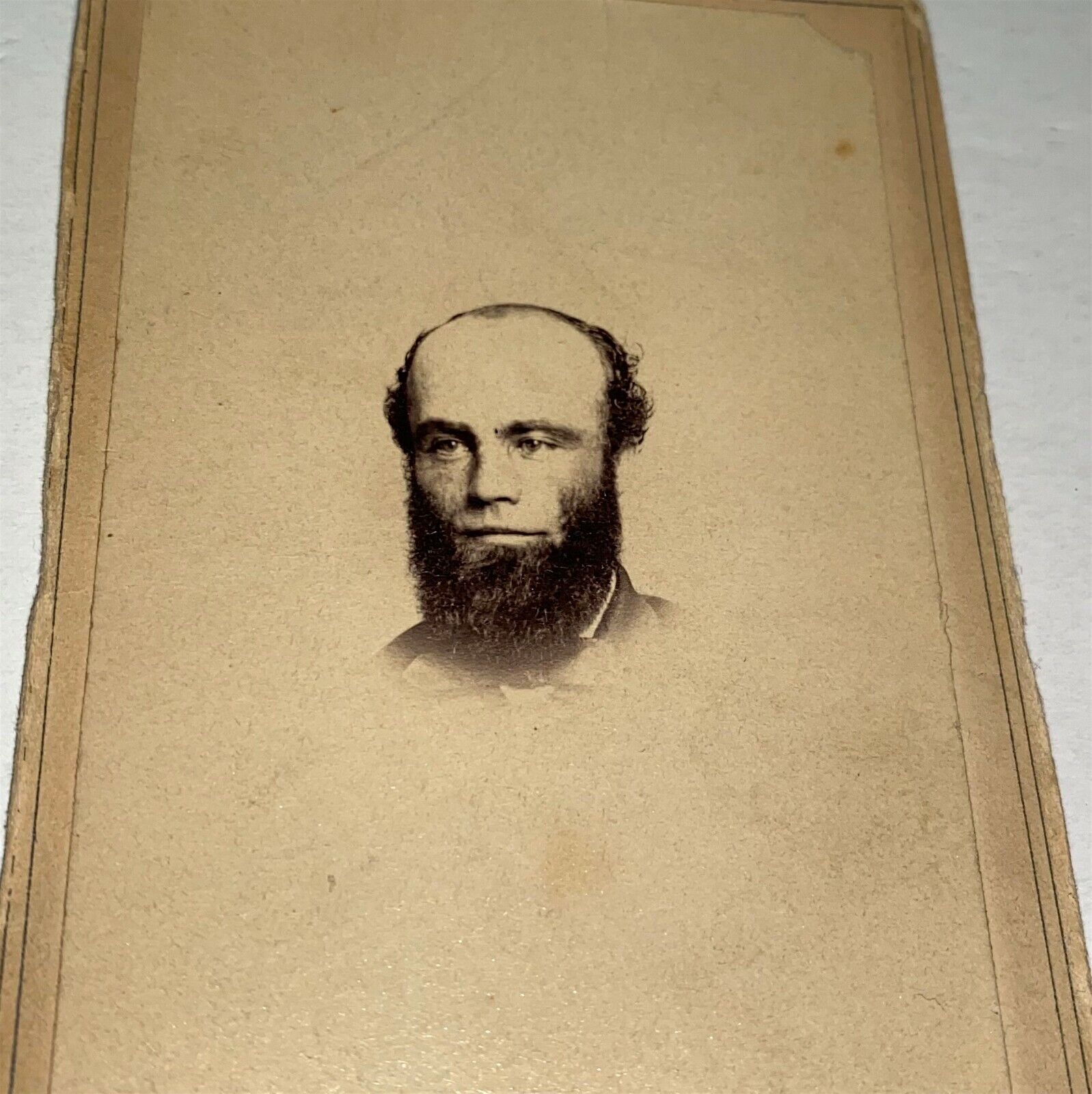 Rare Antique American Civil War ID\'d Rev. Albert Vorse Fredricks NY CDV Photo