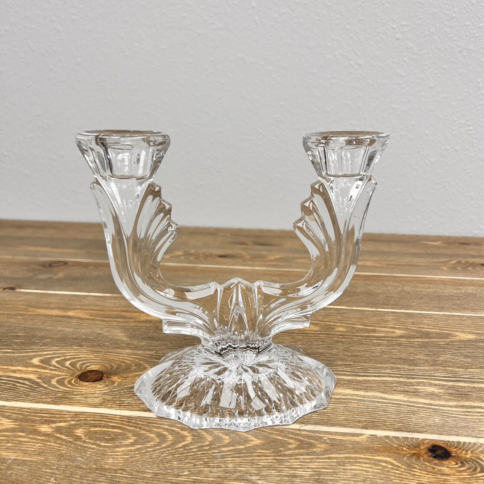 Vintage EAPG Double Candle Stick Holder