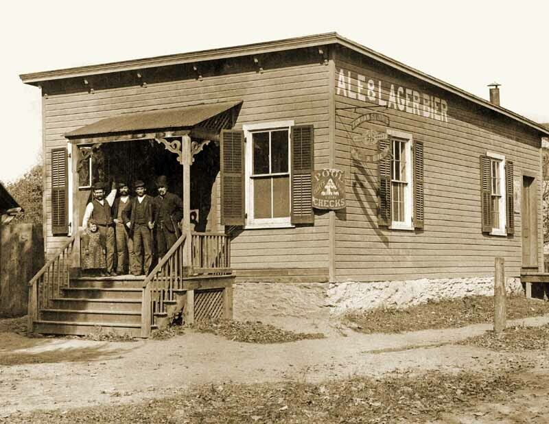 1887-1902 Pool & Beer Parlor, Staatsburg NY Old Vintage Photo 8.5\