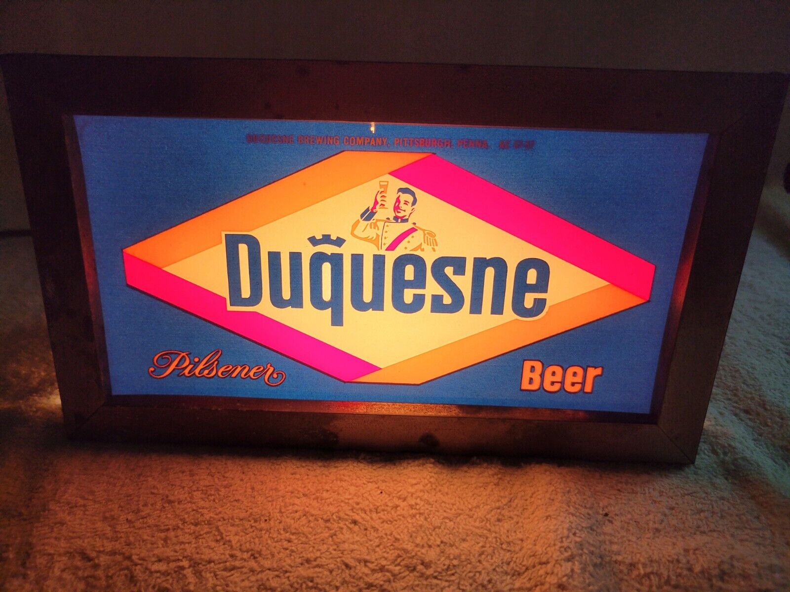 Vintage Duquesne Beer Sign ROG Duke Silvertop Schoenling Pabst Jax Pittsburgh PA