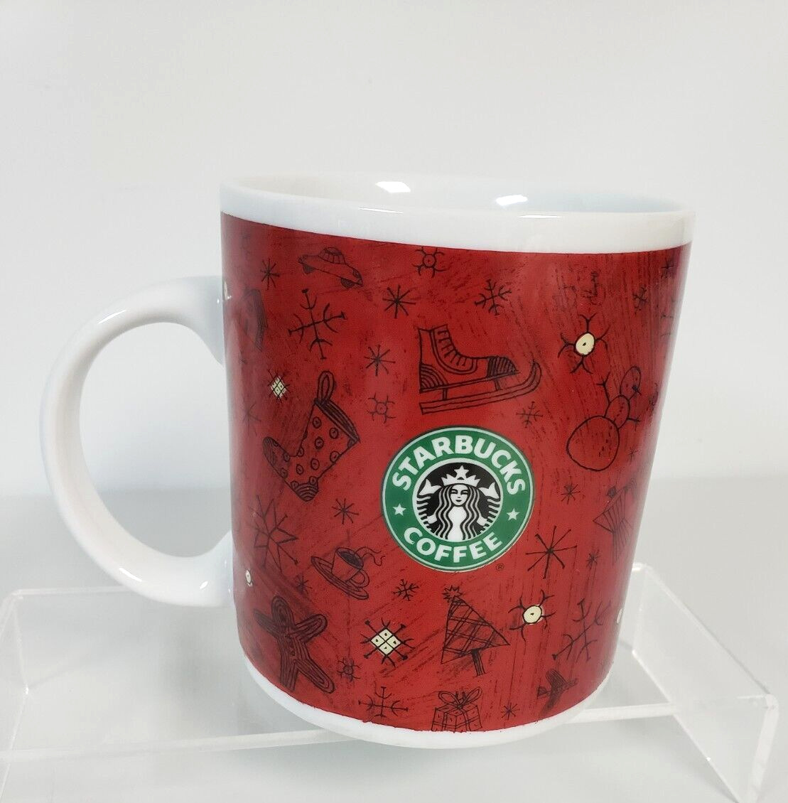 Vintage Starbucks Christmas Presents mug 1999 Ceramic 20 oz Christmas retired