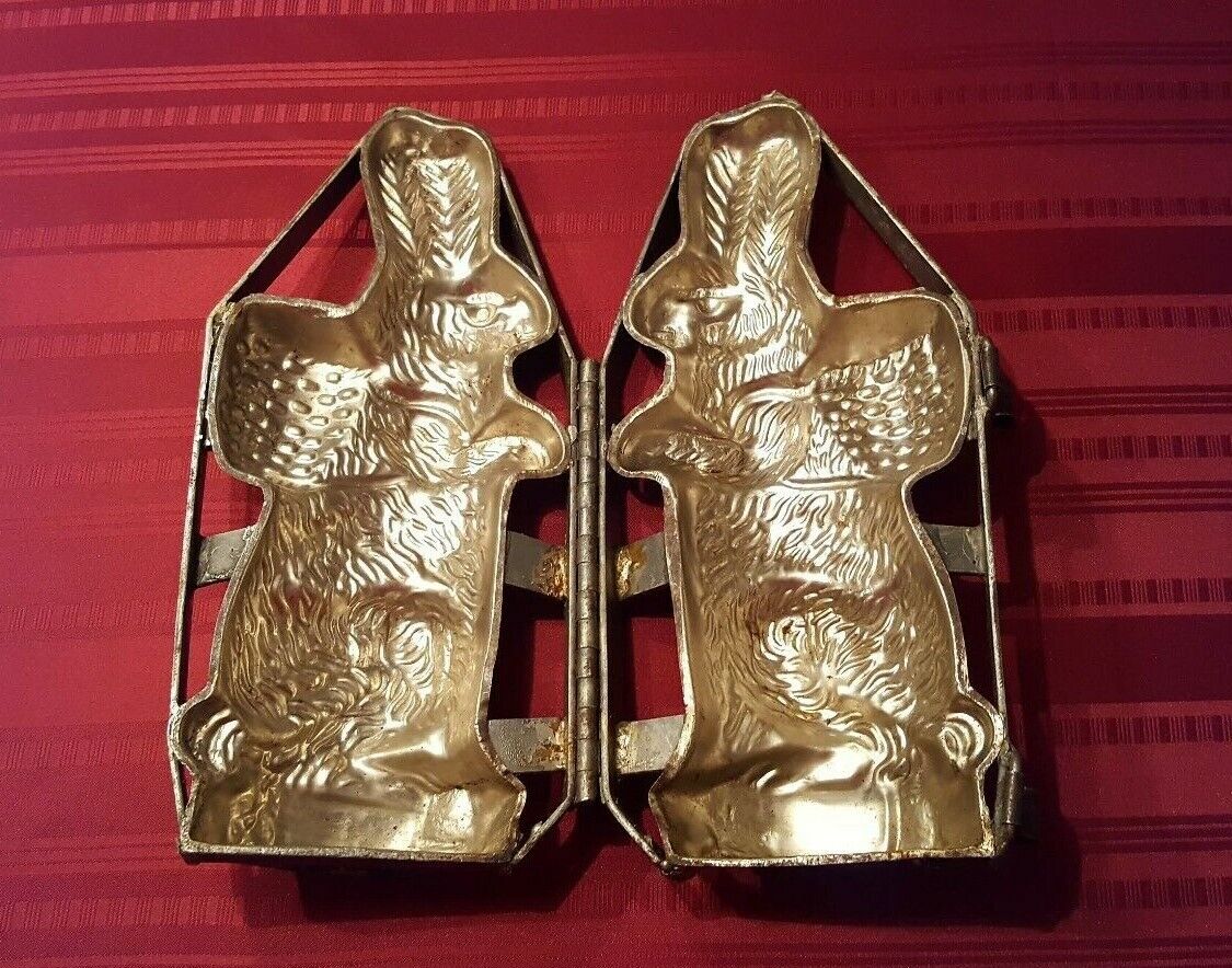 Antique Easter 14-inch Rabbit Double Chocolate Candy Mold